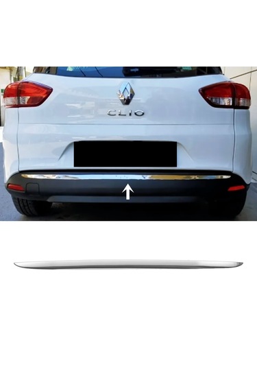 Renault Clio 4 Sw Krom Arka Tampon Çıta 2012-2019 Arası P.çelik
