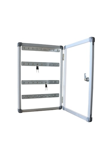 Abc 35X50 Alüminyum Çerçeve Camekalı 36 Kapasiteli Anahtar Dolabı