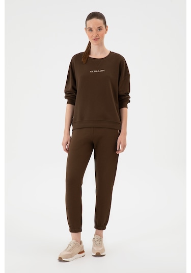 U.s. Polo Assn. Kadın Kahverengi Eşofman Altı 50313581-vr029 Kahverengi