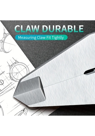 Boatshop1 15 24 Cm Yt Mikrometre Hlx 6 İnç Paslanmaz Çelik Dijital Verniye Kaliperi Lcd Ekranlı Hassas Ölçüm Aleti