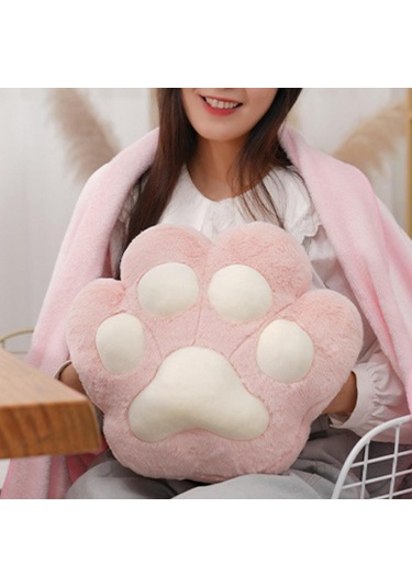 Suntek Kedi Pençesi Yastık Battaniye Sevimli  Pembe