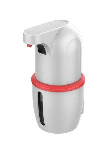 Yaozixa Otomatik Köpük Sabunluk - Dokunmasız Usb Şarjlı Hijyenik El Sabun Dispanseri 275ml Kırmızı