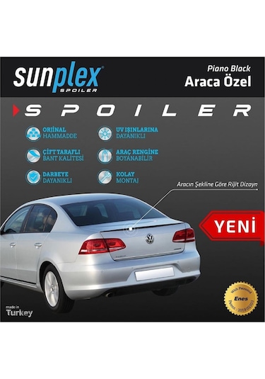 Sunplex Mercedes C Serisi W205 2014-2019 Spoiler Bagaj Çıtası Pia