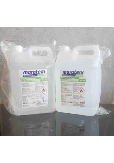 Maratem M105 Alkol Bazlı El Dezenfektan 5 L + Özel Vakumlu Paket 2 Adet