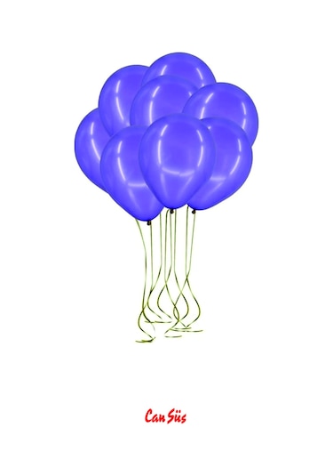 Metalik Balon 10'lu Mor