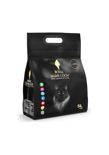 Royal Maine Coon Lavanta Kokulu Perlit Kedi Kumu 5 L
