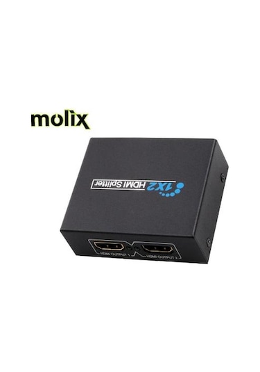 Molix 2 Port Hdmı Çoğaltıcı Splitter Hdmı 1.4V Çoklayıcı Dağıtıcı