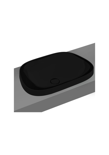 VitrA Frame 5653B483-0016 Tezgah Üstü TV Lavabo 57 CM Mat Siyah