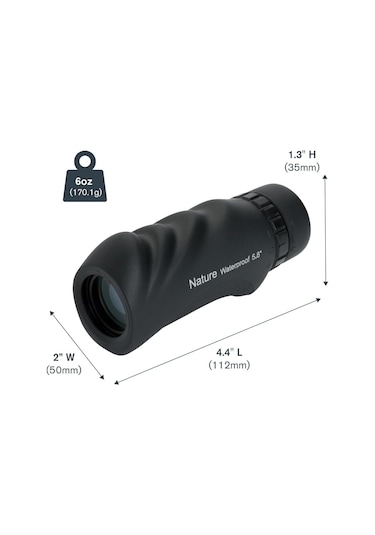 Celestron 71210 Nature 10 X 25 Monocular Dürbün Kutulu , Siyah Çok Renkli