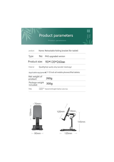 Agoodshop Standlı Telefon Tutucu - Yeşil