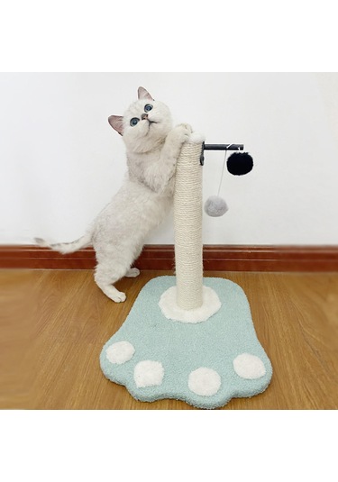 Suntek Kedi Tırmalama Direği Tırmalayıcı Sisal Eziyet Yeşil