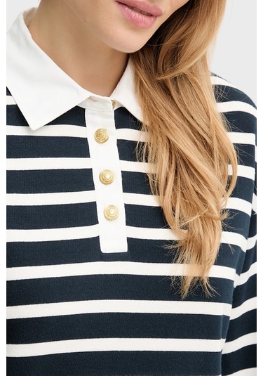 Tommy Hilfiger Bayan Polo Yaka Sweat Ww0ww47457 0y7 Lacivert-beyaz Lacivert-beyaz Tommy Hilfiger Bayan Polo Yaka Sweat Ww0ww47457 0y7 Lacivert-beyaz Lacivert-beyaz