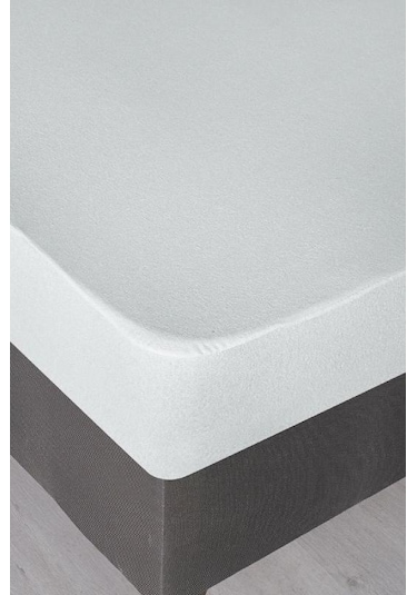 Mycey Fitted 200x200 Cm Sıvı Geçirmez Çift Kişilik Alezi Micro Kumaş Beyaz
