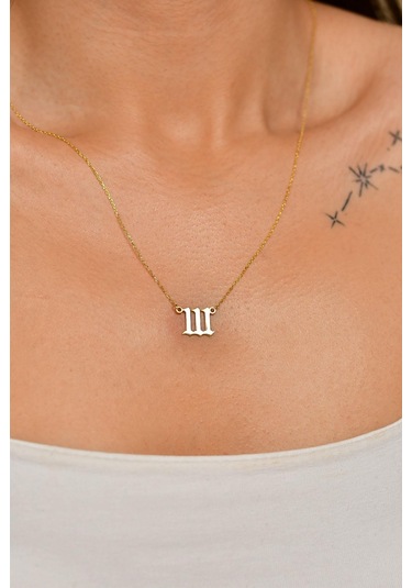 Erdobia Gold 111 Melek Sayısı Gümüş Sezgi Kolyesi N10194