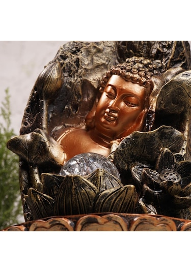 Zen Uyuyan Buddha Temalı Su Şelalesi