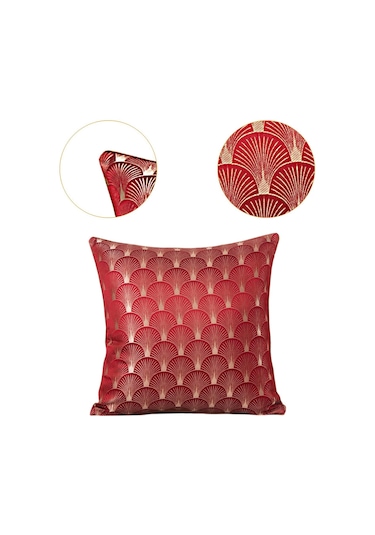 Homyl Modern Yastık Örtüsü 45 X Cm Yumuşak Kırmızı Kırmızı