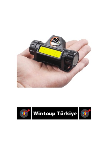 Profesyonel Kamp Avcı Balıkçı Deprem Güçlü Işık Mıknatıslı Sabitleme Şarjlı Powerled Kafa Lambası Çok Renkli