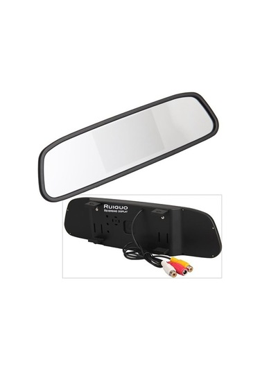 Rg-205 Araba Dikiz Aynası Ekranı 4.3 '' Su Geçirmez 12-led Kamera İle Kamyon Dikiz Aynası Ekranı