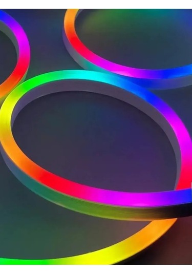 5 Metre Şarjlı Usb'li Esnek Neon Rgb Telefon Işığı 402627499 Kırmızı