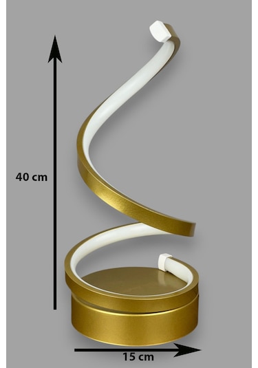 Lara Eskitme Renk Gün Işığı Led Işıklı Modern Tasarım Led Masa Lambası - Abajur - Gece Lambası Eskitme