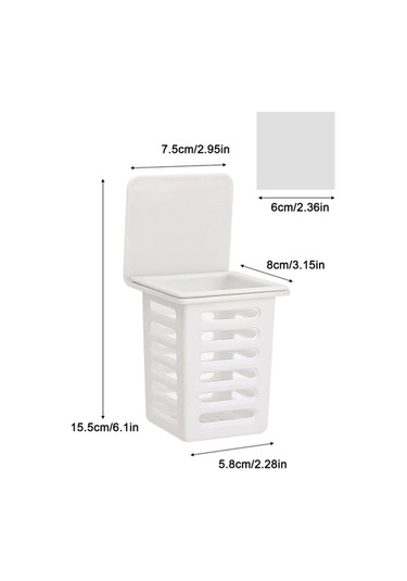 Ulzyvf Sofra Sepeti Mutfak Kaşık Duvar Drenaj Chopstick Boşaltma Beyaz Asılı Ct Beyaz