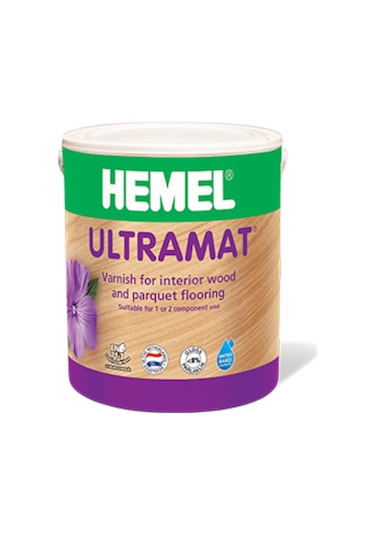 Hemel Ultramat Tek Komponentli Su Bazlı Parke Cilası - 2,5 Lt