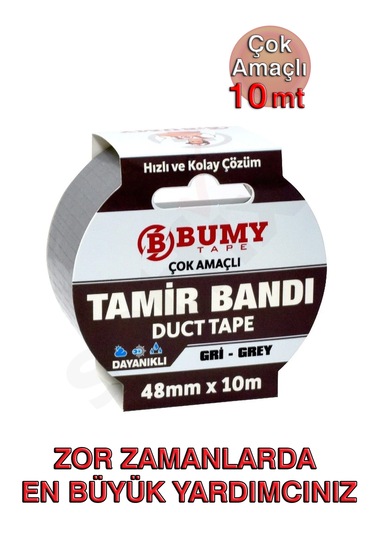 Duct Tape Tamir Bandı 48mm X 10mt Gri
