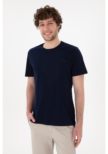 U.S. Polo Assn. Erkek Regular Fit Bisiklet Yaka Lacivert Basic Tişört 50305928-VR033 U.S. Polo Assn. Erkek Regular Fit Bisiklet Yaka Lacivert Basic Tişört 50305928-VR033