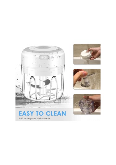 Shineyee Usb Şarjlı Mini Elektrikli Yemek Dilimleyici - 250ml, 304 Çelik Bıçak, Tam Gövde Su Geçirmez, Mutfak Aracı Yeşil