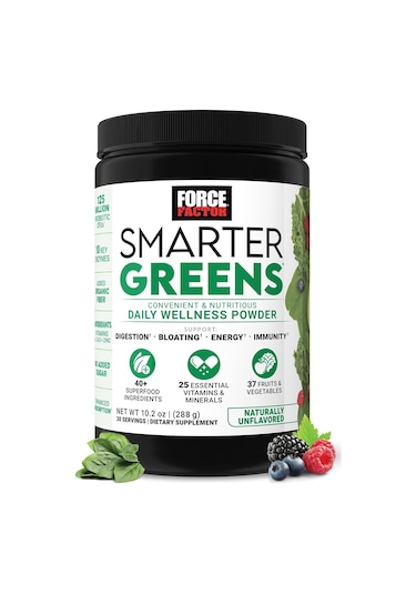Force Factor Smarter Greens  Daily Gut Health Digestion 125 Million Cfus Of Probiotics