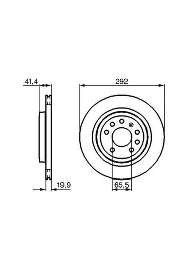 Opel Vectra C 2.0dtı 2002-2005 Bosch Arka Disk 292mm Havalı 2 Adet