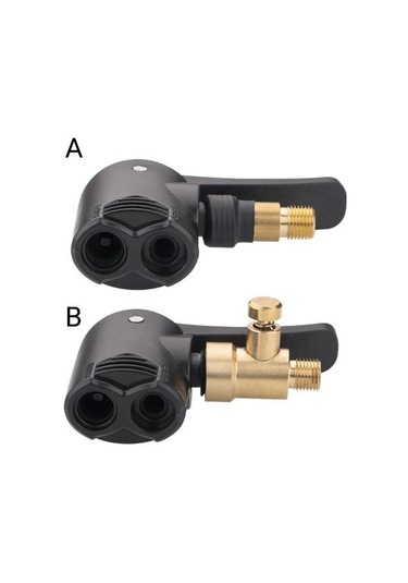 Hava Kompresörü Adaptörü İyi Mühür Hızlı Kilitleme Hafif Presta Schrader Uyumlu Araba Lastiği Hava Pompası Adaptörü Bisiklet İçin B