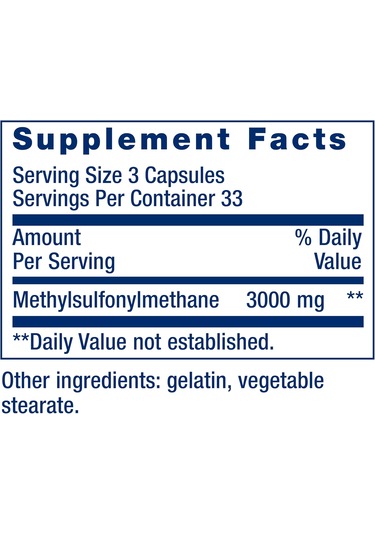 Life Extension Msm 1000mg - 100 Kapsül