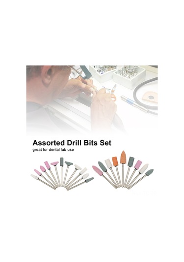 Skycity 100 Adet Diş Laboratuvarı Taşı Zımpara Ucu Seti - Hassas Oymak, Parlatma Ve Zımparalama İçin Dayanıklı Kuvars Kumu Materyal