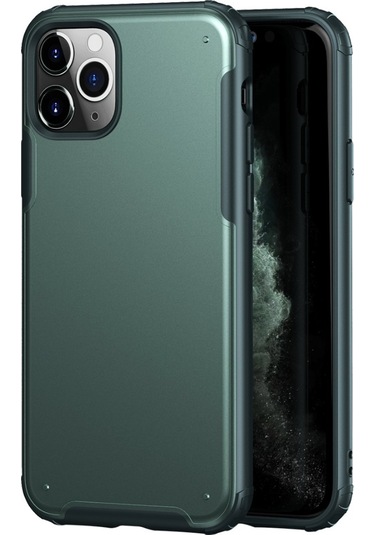 Apple Uyumlu iPhone Bikapak Elıt Mıst 11 Pro Opak Yeşil Kapak