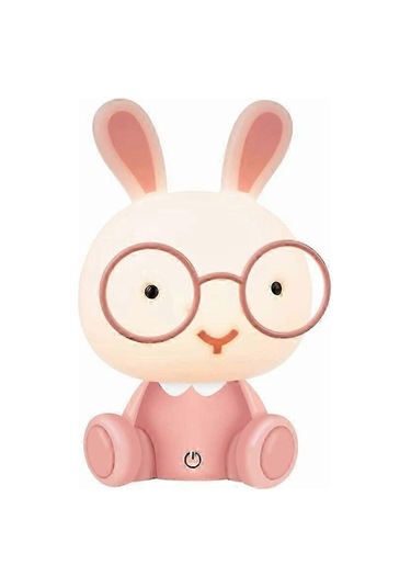 Pembe Tavşan Led Gece Lambası