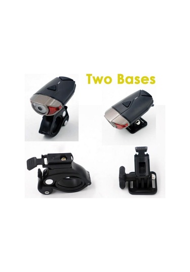 Forte Gt Superl Lava 300Lm Bisiklet Ön Işık Usb Kask Ve Gidon Far Siyah