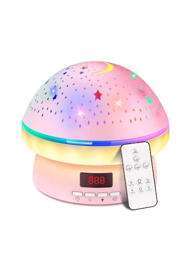 Suntek Led Projektör Işığı Usb Yıldızlı Okyanus Pembe