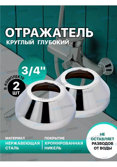 Thermofix 3/4" Yuvarlak Derin Musluk Reflektörü - 2 Adet 174449231