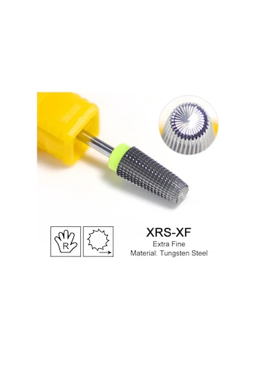 Konik Namlu Tırnak Matkap Uçları Tungsten Karbür Çivi Taşlama Kafası Freze Kesici 4xc Sert Yumuşak Jel Kaldırma Parlatma Dıy Araçları Green