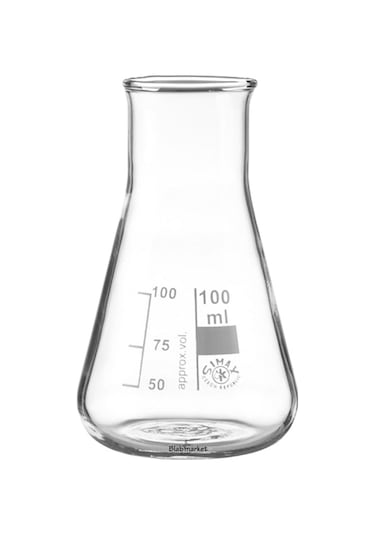 Simax Cam Erlen 100 ML Erlenmeyer Flask Geniş Boyunlu