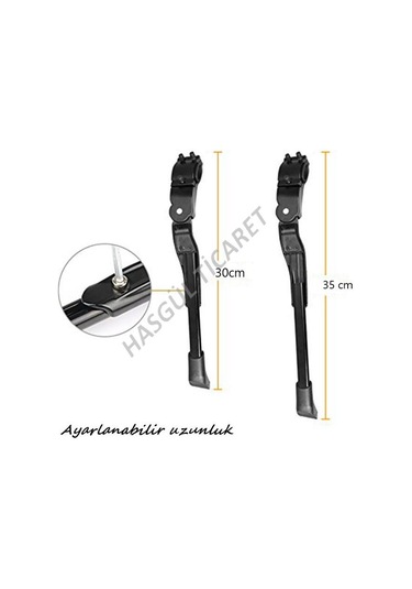 Hsgl Bisiklet Arka Kadro Bağlantılı Ayarlanabilir Destek Siyah Ayak Siyah  Kırmızı