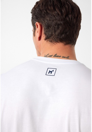 Luisa Erkek Oversize T-shirt Beyaz