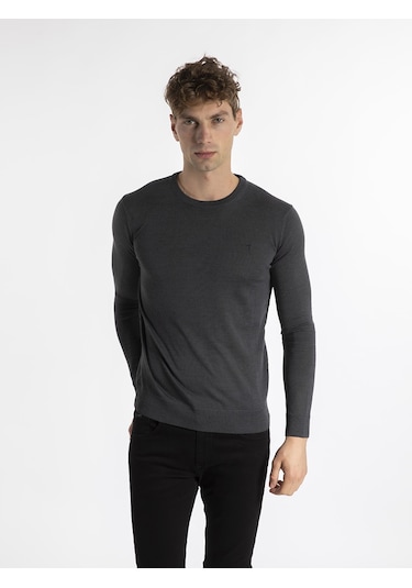 Trussardi Trussardı Erkek Kazak  TRRD003628 Füme