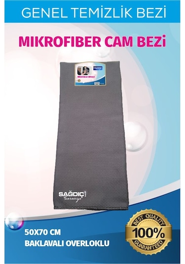 Sağdıç Saraciye Mikrofiber Overloklu Genel Çok Amaçlı Araç Cam Bezi