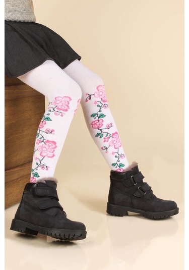 Fast Step Hakiki Deri Kürklü Unisex Çocuk Worker Bot 006kfa1001 001
