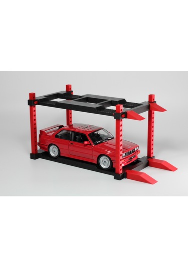 1/24 Ölçekli Model Arabalar İçin Ayarlanabilir Garaj Lifti, Diorama Aksesuarı