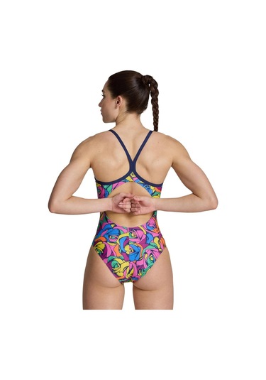 Arena Rose Parade Kadın Yüzücü Mayosu 006640907 Pembe - Sarı