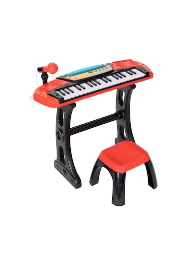 Tabureli, Mikrofonlu 37 Tuş Elektronik Org İle Hem Çal Hem Söyle, Kendi Şarkılarını Yarat