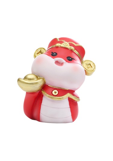 Suntek Çin Yeni Yılı Yılan Heykelciği Dekoratif Kırmızı